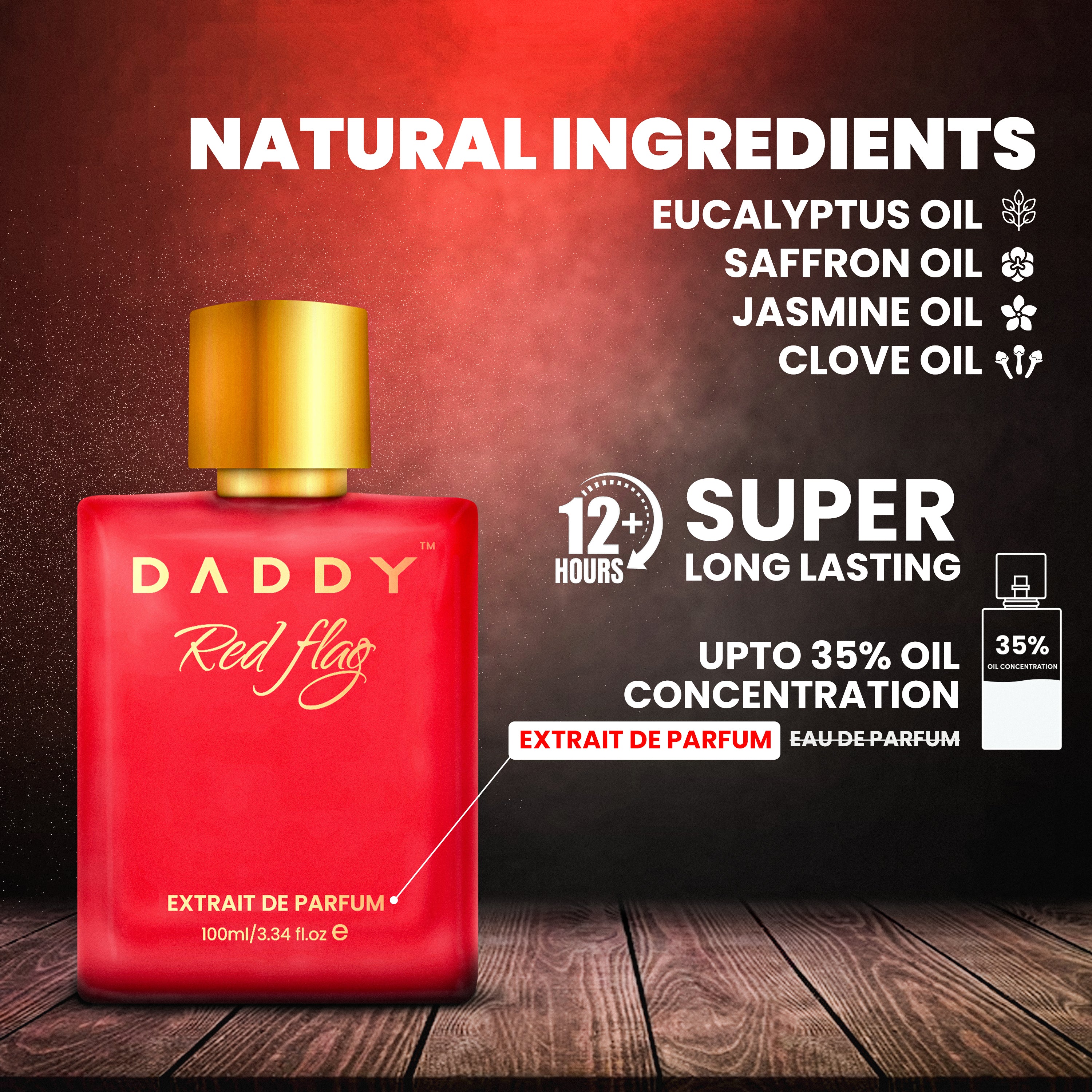 Daddy Emperor Combo - Daddy Red Flag (100ml)+ Daddy Bad Boy (100ml) Extrait De Parfum For Men