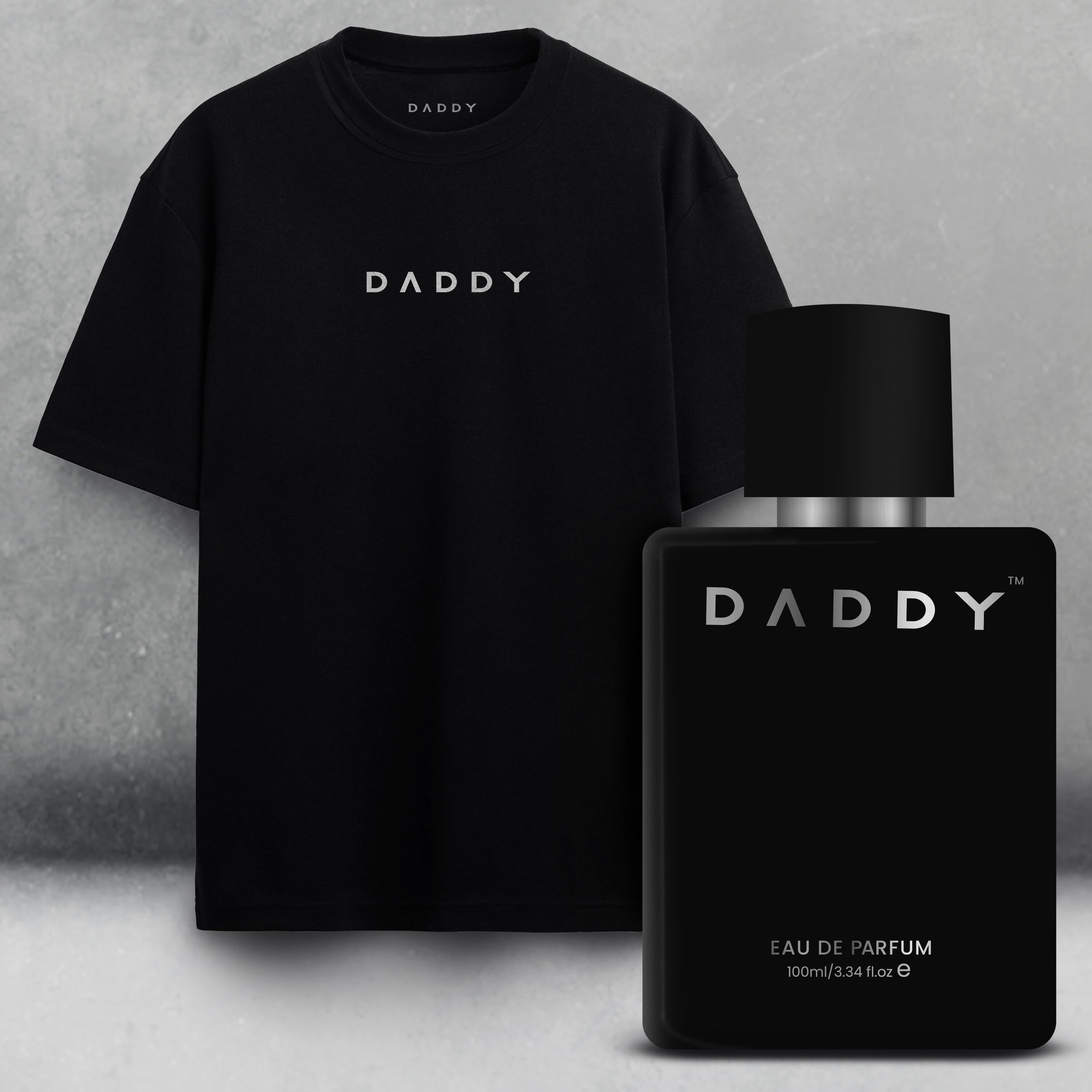 Daddy Original (Extrait De Parfum) For Men + Daddy Oversized Black Cotton Tshirt