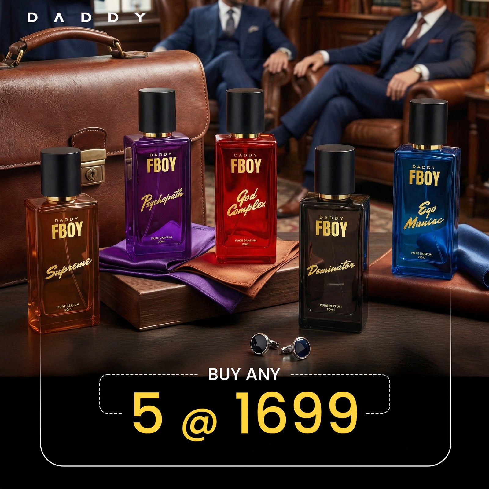 Buy Any 5 Daddy FBOY Series Perfume