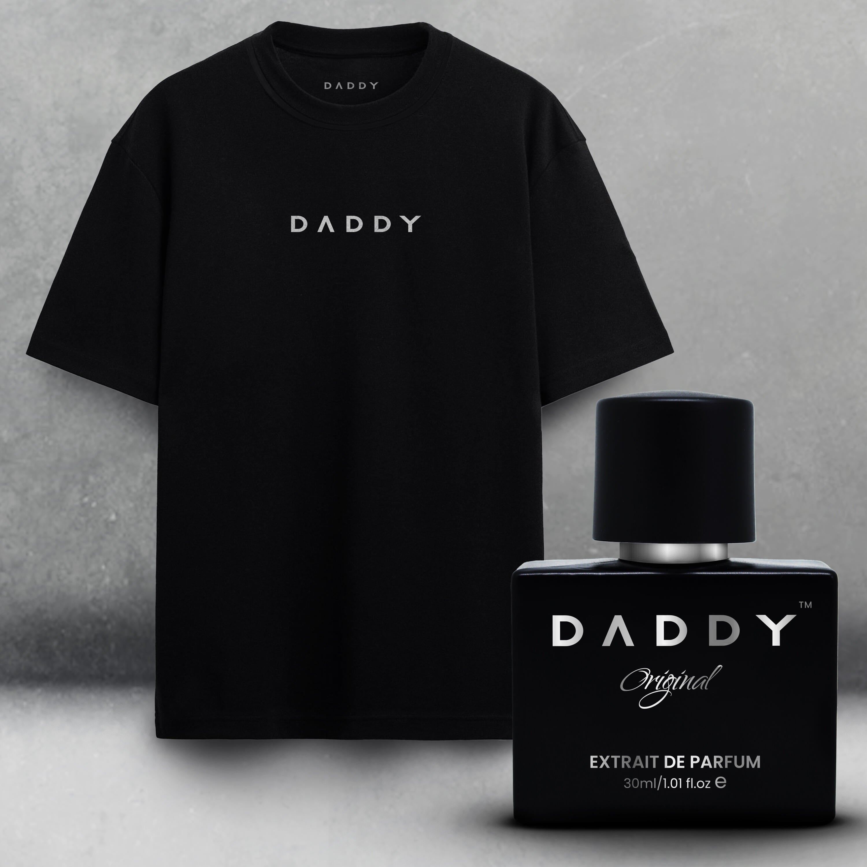 Daddy Original (Extrait De Parfum) For Men + Daddy Oversized Black Cotton Tshirt