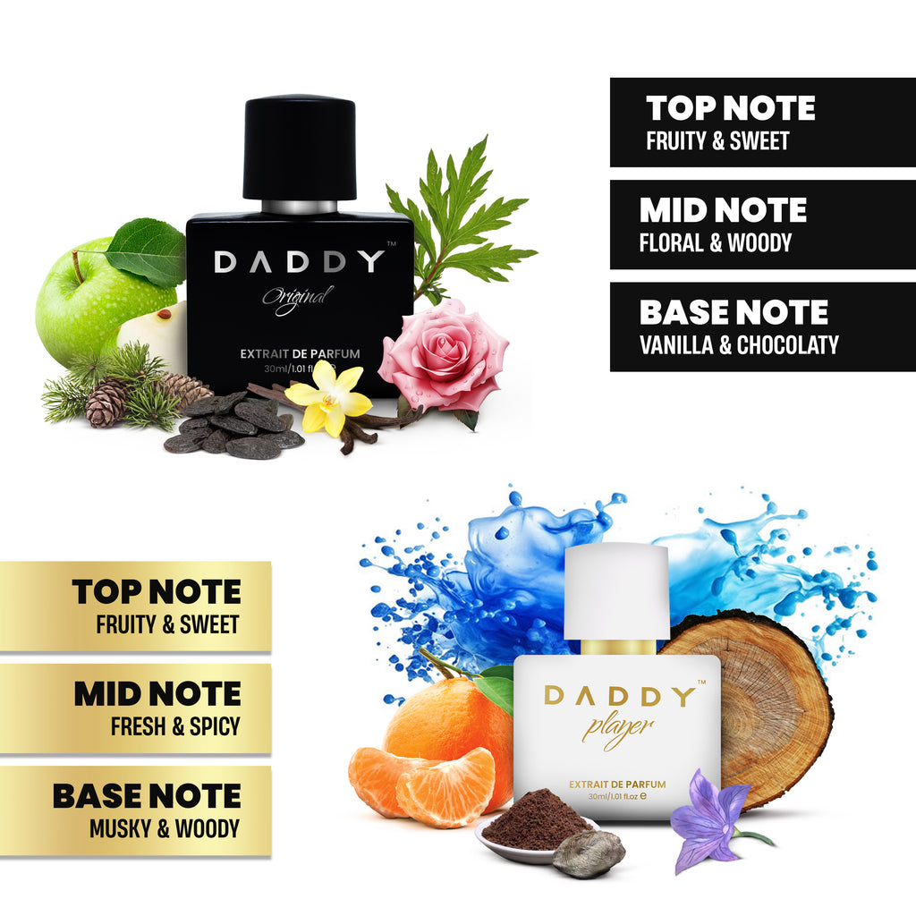 Daddy Super Combo - Daddy Original (30ml)+ New Daddy Player (30ml) Extrait De Parfum