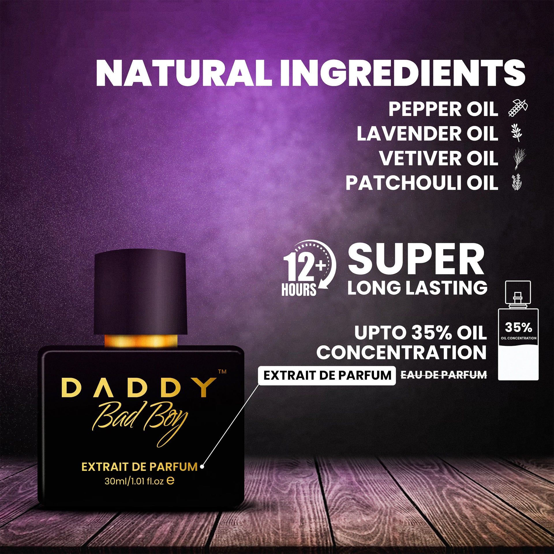 DΛDDY Signature Trio - Daddy Red Flag (30ml)+ Daddy Bad Boy (30ml)+ New Daddy Player (30ml) Extrait De Parfum
