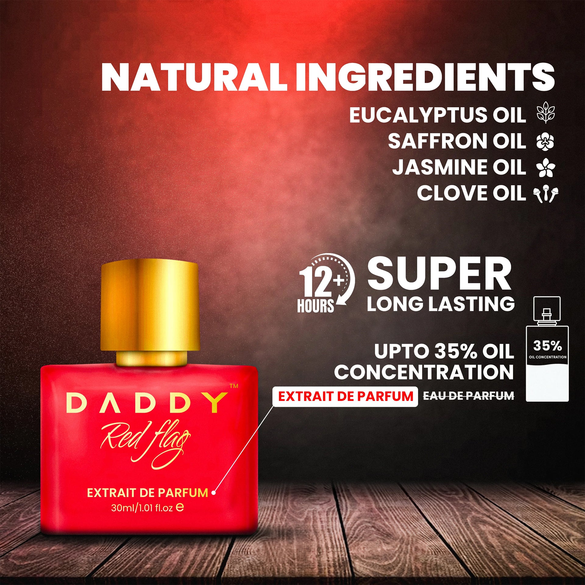 DΛDDY Signature Trio - Daddy Red Flag (30ml)+ Daddy Bad Boy (30ml)+ New Daddy Player (30ml) Extrait De Parfum