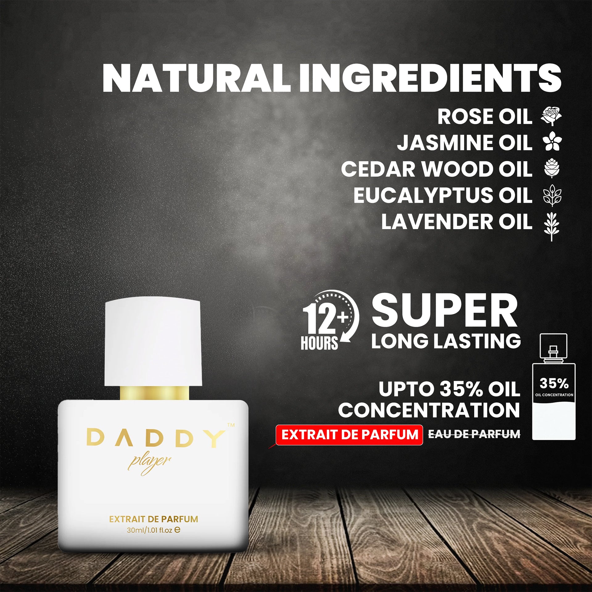 DΛDDY Signature Trio - Daddy Red Flag (30ml)+ Daddy Bad Boy (30ml)+ New Daddy Player (30ml) Extrait De Parfum